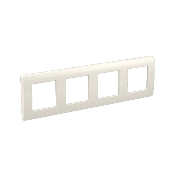 Рамка на 2+2+2+2 модуля (четырехместная) белая RAL9010 75014W DKC Brava фото