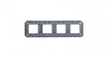 FD01354CB Рамка Siena Bright chrome 4-постовая Fede фото