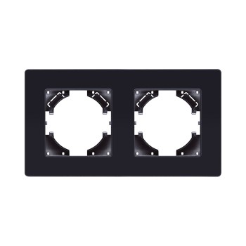 Рамка 2-кратная черный Kollinger Eleganz Acryl EA2BK фото