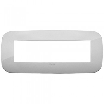 19687.89 Рамка Arke Round Серебро 7 модулей Vimar фото