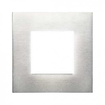 N2271 OX Рамка Zenit Натуральная сталь 1-постовая ABB фото