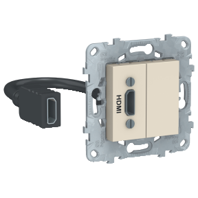 

NU543044 Розетка HDMI, Бежевый Schneider Electric, Unica Studio NU543044