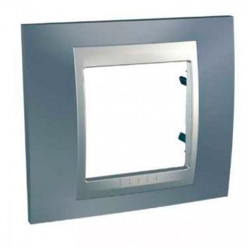 MGU66.002.097 Рамка Unica Top Серый / Алюминий 1-постовая Schneider Electric фото