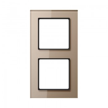 AC582GLCH Рамка A Creation Шампань 2-постовая Jung фото