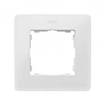 8200610-201 Рамка декоративная, 1 пост, Simon 82 Detail Original, белый-индиго фото