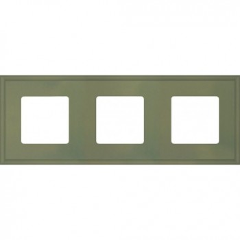 FD01603GO Рамка New Marco Green olive 3-постовая Fede фото