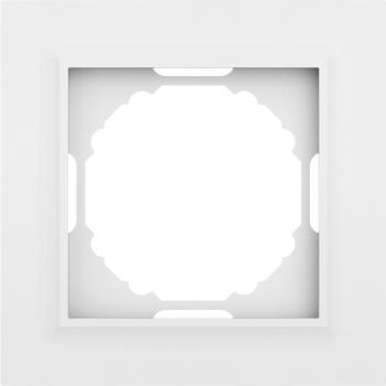 Рамка 1-я, матовый белый Donel A07 WAVE DEW21133 фото
