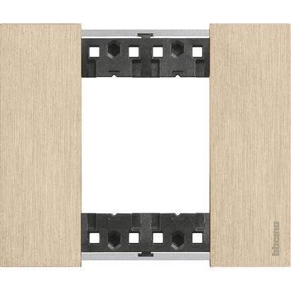 

KA4802ZW Рамка Bticino Living Now ORO 2-модульная, Living Now KA4802ZW