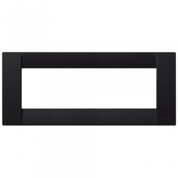 16746.D.16 Рамка Idea Classica Черный шелк 6 модулей Vimar фото