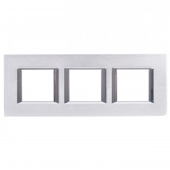 HA4802M3HCR Рамка Axolute Квадрат Хром 2+2+2 модуля Bticino фото