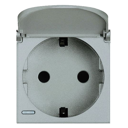

HC4141PW Axolute Розетка 2К+З с крышкой, 10/16 А 250 В с боковыми заземляющими контактами Schuko, с экранированными контактами, клеммы с автоматическим зажимом Bticino, Axolute Овал HC4141PW