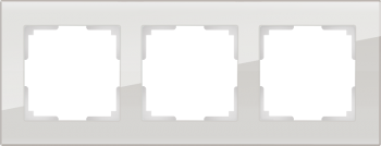 W0031117 Рамка на 3 поста (дымчатый,стекло) Favorit Werkel a050896 a050896 фото