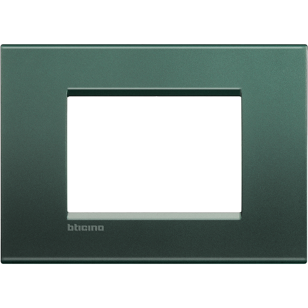

LNA4803PK Рамка LivingLight Квадрат Зеленый шелк 3 модуля Bticino, LivingLight Квадрат LNA4803PK