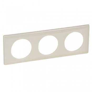 066623 Рамка Celiane Классика Слоновая кость глянец 3-постовая Legrand фото