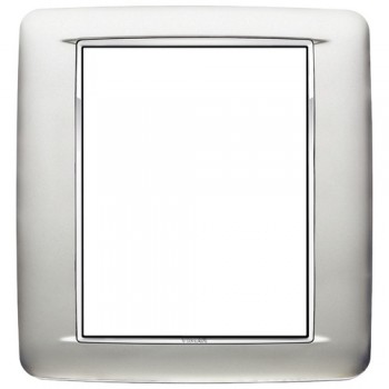 20698.C23 Рамка Eikon Chrome Round Хром сатинированый 8 модулей Vimar фото