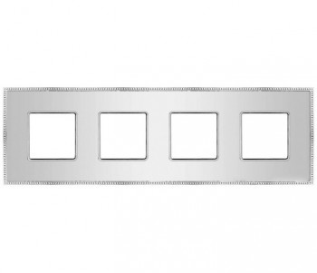 FD01404CB Основа рамок Belle Epoque Metal Bright chrome 4-постовая гор/верт. Fede фото
