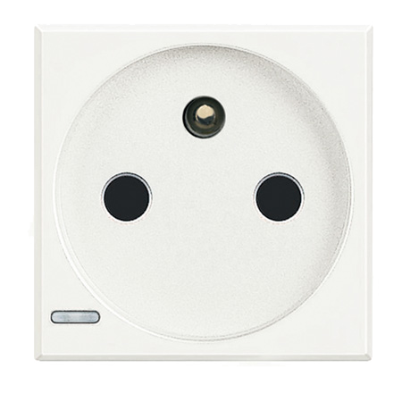 

HD4142 Axolute Розетка 2К+З, 10/16 А 250 В с экранированными контактами Bticino, Axolute Овал HD4142