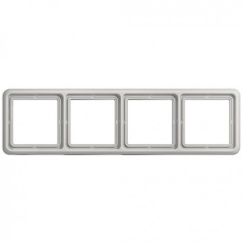 CD584LG Рамка CD 500 Светло-серый 4-постовая Jung фото