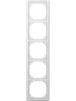 CDP585WW Рамка CD Plus Белый 5-постовая Jung фото