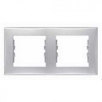 SDN5800360 Рамка Sedna Алюминий 2-постовая Schneider Electric фото