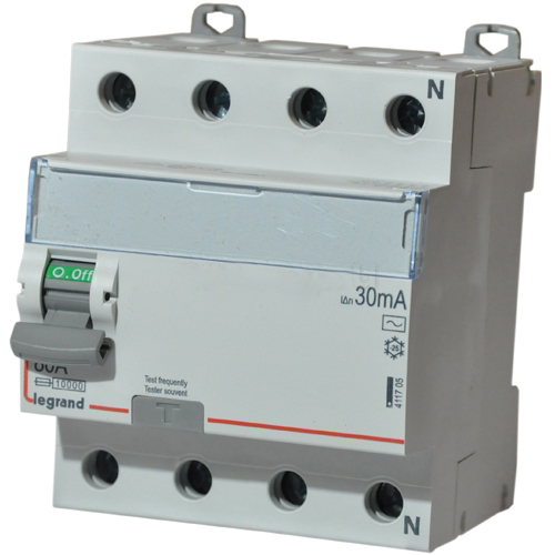 

411746 Дифф.выключатель (УЗО) DX3 4П 63А ACS 300мА N спр Legrand, DX3 411746