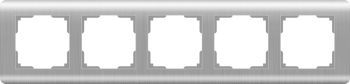 W0052106 Рамка на 5 постов  (серебряный) Stream Werkel a051272 фото