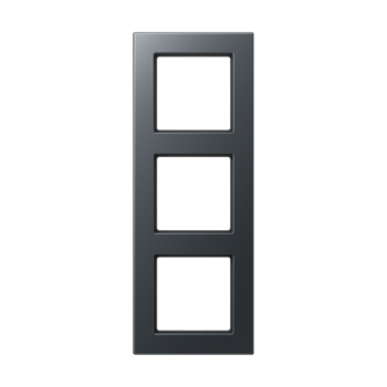 A5583BFANM Рамка A550 Антрацит 3-постовая Jung фото