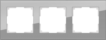 W0031115 Рамка на 3 поста (серый,стекло) Favorit Werkel a050963 a050963 фото