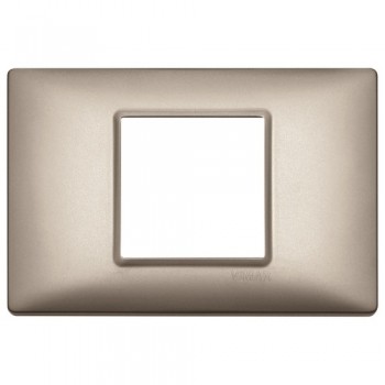14652.74 Рамка Plana Никель перламутровый 2 модуля Vimar фото