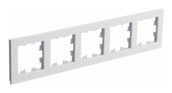 Рамка пятипостовая крем роял мрамор Systeme Electric (Schneider Electric) AtlasDesign Nature ATN343105 фото