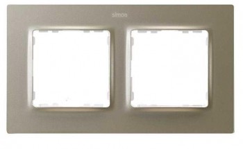 Рамка на 2 поста  матовый шампань Simon 82 Concept 8200627-094 фото