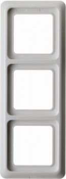 133009 Рамка с уплотнением IP44 Полярная белизна с блеском 3-постовая Berker фото