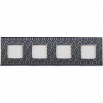 Рамка 4-постовая, Decornoir/хром Fede Vintage Tapestry FD01324DNCB фото