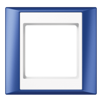 AP581BLWW Рамка A Plus Синий / Белый 1-постовая Jung фото