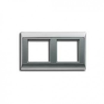 AP582AL Рамка A Plus Алюминий 2-постовая Jung фото