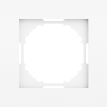 Рамка 1-я, глянцевый белый Donel A07 DE21103 фото