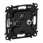 753059 Valena IN'MATIC. Розетка оконечная TV-SAT 10дБ, диапазоны 5-862МГц/950-2400 МГц. Legrand