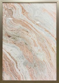 Постер "Розовый мрамор-2" 50*70см, багет Garda Decor 89VOR-MARBLE2 фото