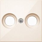 MTN4122-0344 Центр. плата антен розетки 2 отверстия Merten