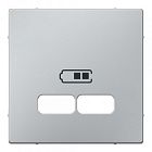 MTN4367-0460 Накладка на розетку USB Merten MERTEN SYSTEM M, алюминий