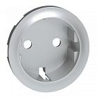 068431 Celiane Лицевая панель розетки 2к+З немецкий стандарт, титан Legrand