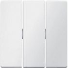 16656089 Клавиши для трехклавишного выключателя цвет: полярная белизна, с эффектом бархата, Q.1 Berker