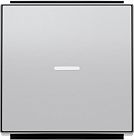 Клавиша для 1-клавишных выключателей/переключателей/кнопок с линзой подсветки, серебряный ABB 8501.3 PL