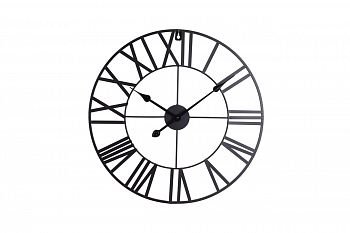 Часы настенные черные d57см Garda Decor HZ1006820 фото
