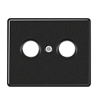 SL561TVSW SL 500 Черный Накладка TV-FM розетки Jung