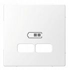 MTN4367-6035 Накладка на розетку USB D-LIFE белый лотос Merten