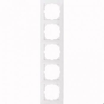 MTN4050-3619 Рамка M-Pure Полярный белый 5-постовая Merten фото