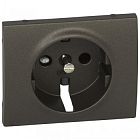 771221 Galea Life Лицевая панель для розеток немецкого стандарта с заземлением со шторками, темная бронза Legrand