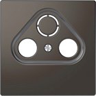 MTN4123-6034 D-life центральная накладка tv розетки, 2/3 отверстий, антрацит Merten