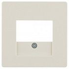 10336082 Центральная панель для розетки TAE, Q.х, цвет: белый, с эффектом бархата Berker